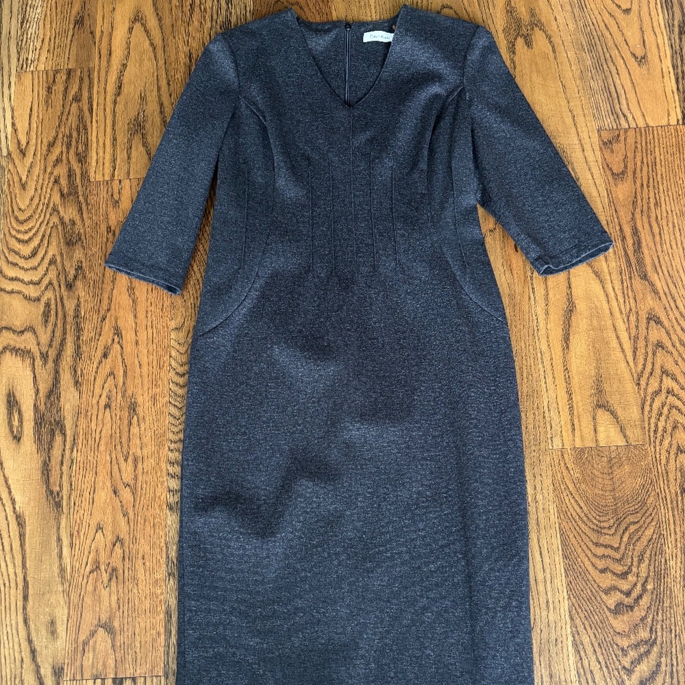 Calvin Klein 3/4 sleeve sheath dress
